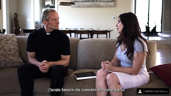 MODERN-DAY SINS - Big Dick Priest Takes Naive Teen's Anal Virginity! French Subtitles