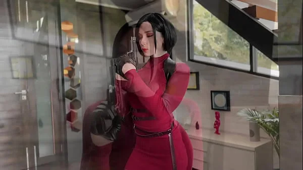 Ada Wong from Resident Evil Masturbates Wet Pussy Dildo and Crazy Orgasm - Solo Cosplay