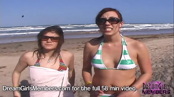 College Coeds Strip Nude On A Texas Beach