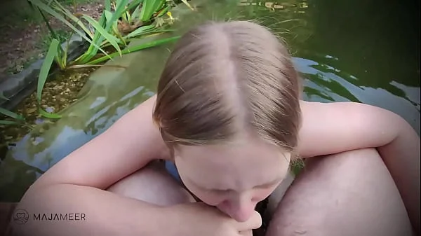 Hot Fuck with Creampie on the pond!   SQUIRT!!