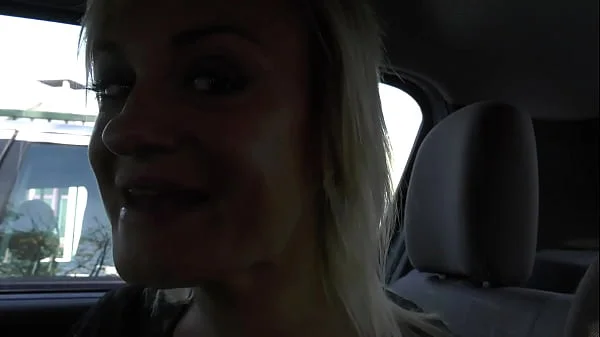 Cougar orgy in a car, threesome , blonde and 3 cocks