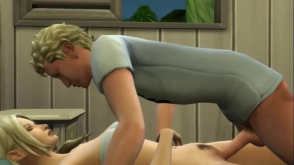 StepSon Fucks Blonde Stepmom After He Masturbated While She taking nap