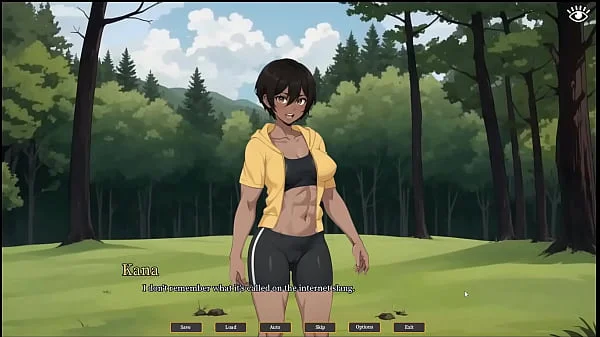 Tomboy Sex in forest [ HENTAI Game ] Ep.1 outdoor BLOWJOB while hiking with my GF