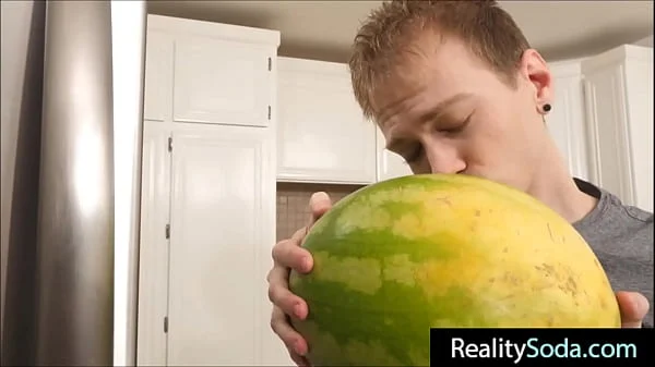 step Brother fucks stepsister instead of watermelon