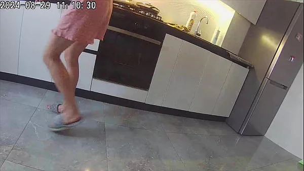 Real cheating. Wife fucks a neighbor in the kitchen.