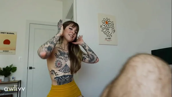 Tatuada Safada Transa como Namorado da Amiga Escondida(LEGENDADO)