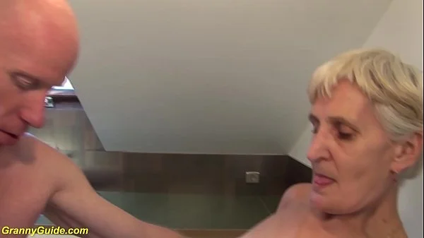 83 years old mom b. fucked by stepson