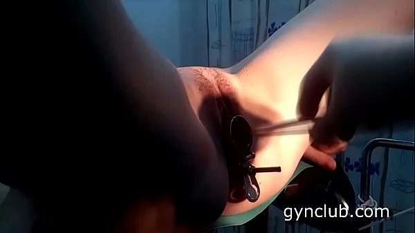 Orgasm on gyno chair