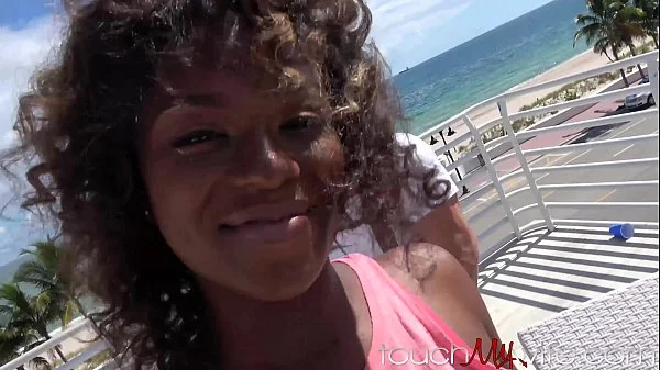 Gorgeous Ebony Wife Finds a Fuck Buddy On Beach & Swallows His Cum