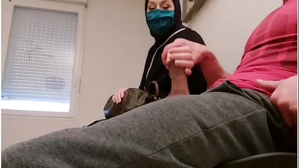 Pervert doctor puts a hidden camera in his waiting room, this muslim slut will be caught red-handed with empty French ball