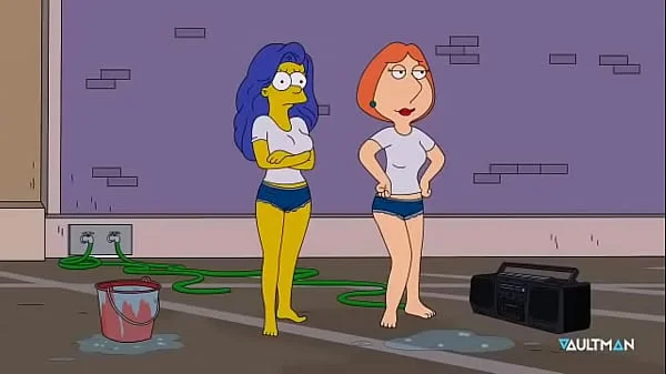 Sexy Carwash Scene - Lois Griffin / Marge Simpsons