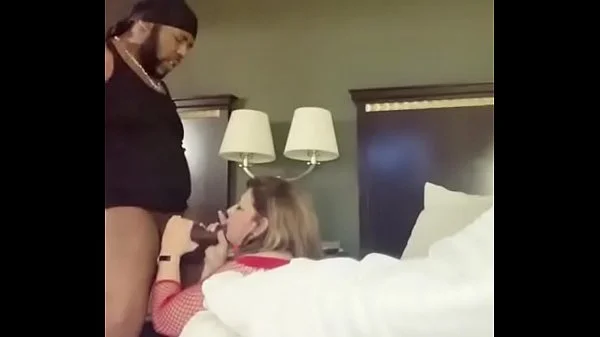 White Slut getting throat fucked by Daddy’s HUGE black dick!!