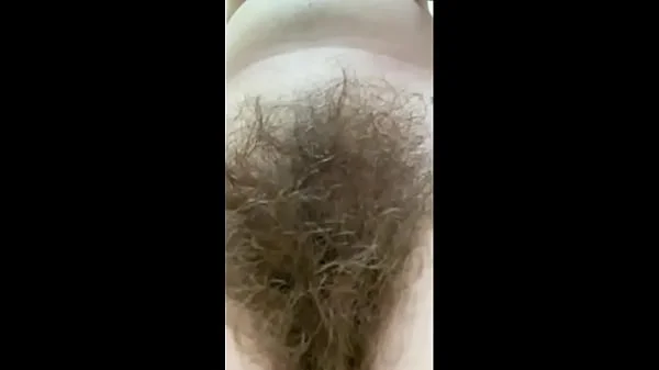 hairy girl smoking , two video with extremaly hairy  bush amateur