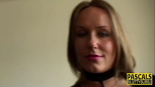 Sub milf gets throat and pussy fucked