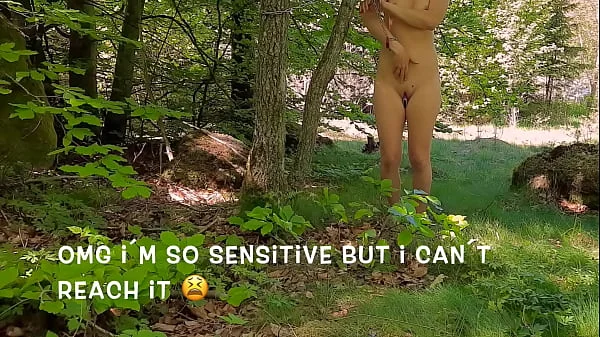 Chained to Tree with Vibrator inside but out of Reach