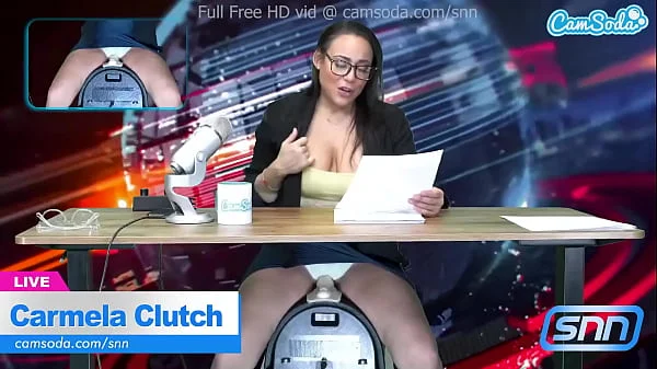 News Anchor Carmela Clutch Orgasms live on air