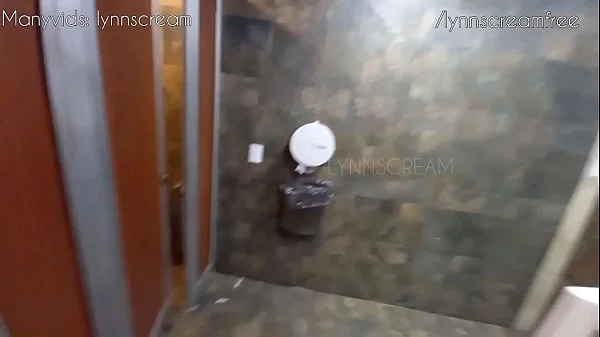 Risky public fuck at Mc Donald's bathroom until cum in ass - @lynnscreamreal Public Adventures part 1