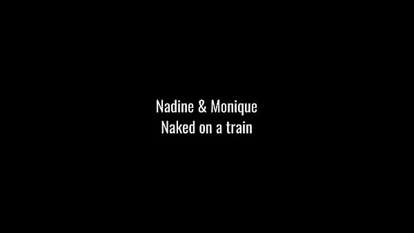 Nadine and Monique naked on a train!