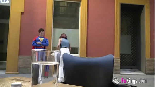 She thought she would fuck a performer, but instead she's fucking SUPERMAN!!