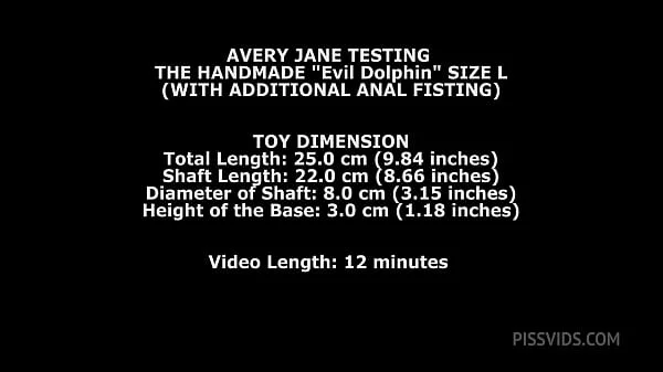 Avery Jane Testing The Handmade Dolphin Size L (With Additional Anal Fisting) TWT190