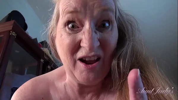 AuntJudys - Your Busty 61yo Stepmom Maggie gives you a Handjob (POV)