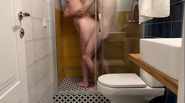 Skinny Boy Fucks Busty BBW in the Shower (4K) ep.3