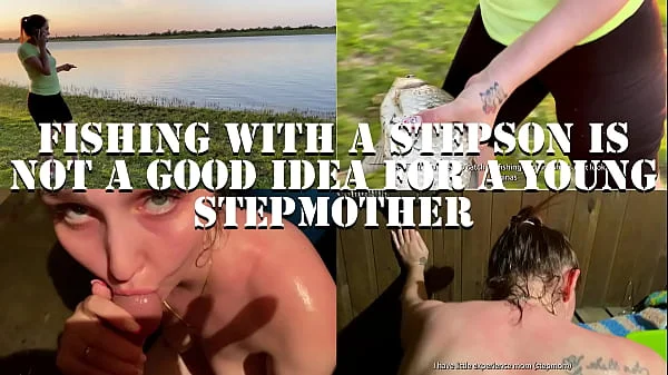 Stepmom teaches stepson to fish and more