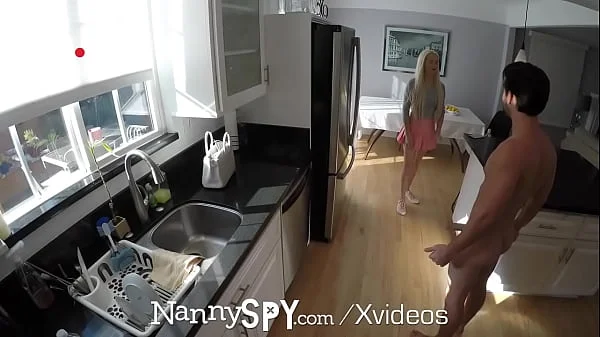 NANNYSPY Fanboy Step Dad Finally Fucks Blonde Webcam Nanny