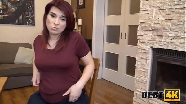 DEBT4k. Bank agent gives pregnant MILF delay in exchange for quick sex